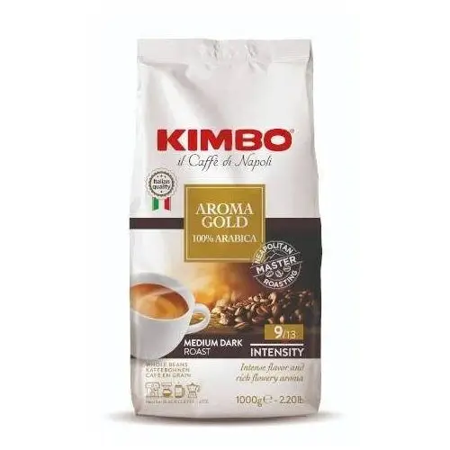 Kimbo Aroma Gold 1kg kawa ziarnista nowe opakowanie DOBRA NIŻSZA CENA