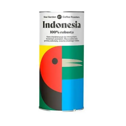 Indonesia kawa ziarnista 100% robusta 200g puszka Kiwi garden