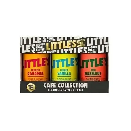 Zestaw upominkowy z kawą smakową little's café collection, 3 × 50 g Little's coffee