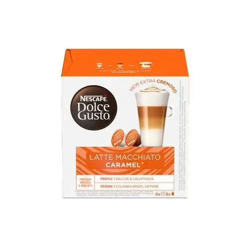 Kawa w kapsułkach NESCAFÉ® Dolce Gusto® Caramel Latte Macchiato, 8+8 szt