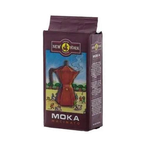 NEW YORK Caffe MOKA Macinato - kawa mielona 250g Data palenia 01.12.2022