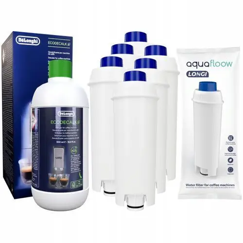 Odkamieniacz do ekspresu Delonghi 6x filtr AquaFloow do ekspresu Delonghi