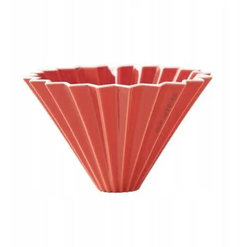 Origami Dripper Do Zaparzania Kawy Czerwony Porcelanowy M