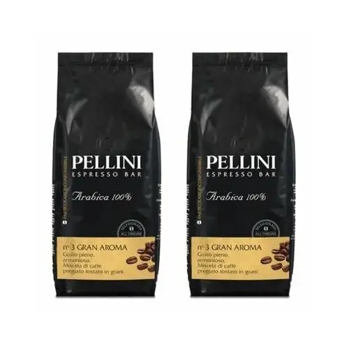 Pellini Kawa ziarnista espresso bar n.3 gran aroma 2 x 1 kg