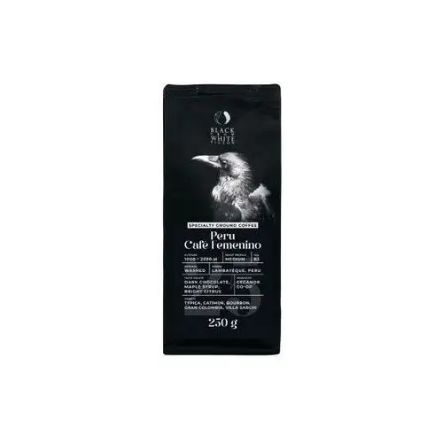 Kawa mielona specialty black crow white pigeon peru cafe femenino, 250 g Przyjaciele kawy