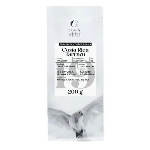 Kawa ziarnista specialty Black Crow White Pigeon Costa Rica Tarrazu, 200 g