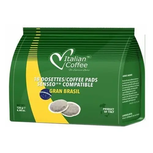 Italian Coffee Gran Brasil Senseo pads - 18 saszetek kompatybilnych z Senseo 2