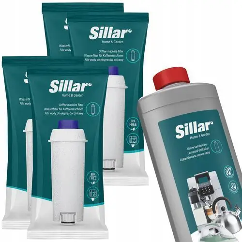 Sillar: 4x filtr do ekspresu Delonghi Magnifica odkamieniacz do ekspresu