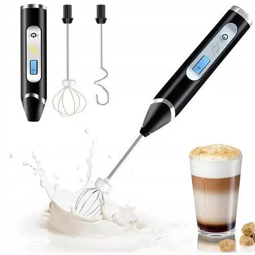 Spieniacz Mikser Do Mleka Kawy Elektryczny LCD