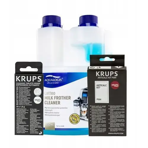 Tabletki Krups XS3000 Płyn Latteo 500ml Odkamieniacz Krups F054