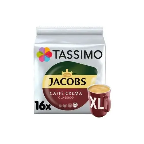 TASSIMO JACOBS CAFFÈ CREMA CLASSICO XL KAWA MIELONA 16 KAPSUŁEK 132,8 G