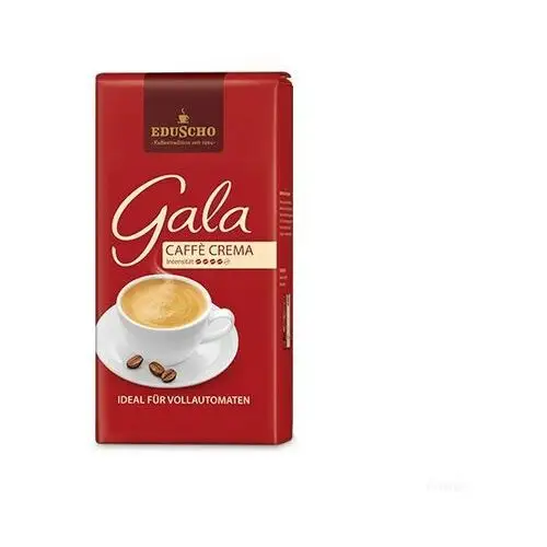 EDUSCHO Gala CAFFE CREMA Strong Mocna kawa ziarnista 1kg Nowe Opakowanie 2