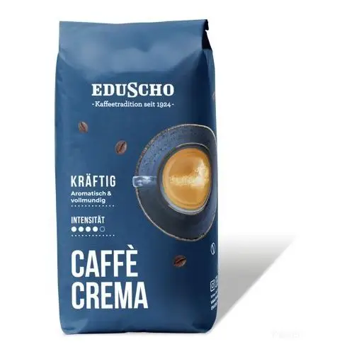 EDUSCHO Gala CAFFE CREMA Strong Mocna kawa ziarnista 1kg Nowe Opakowanie 3