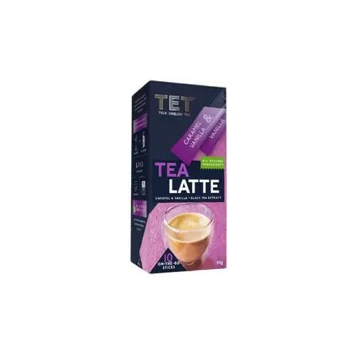 Herbata rozpuszczalna True English Tea Caramel and Vanilla Tea Latte, 10 szt