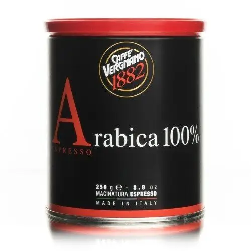 Vergnano Espresso 100% Arabica - kawa mielona 250g puszka