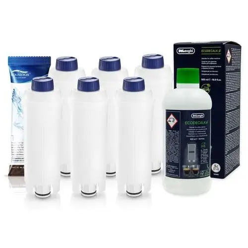 Zestaw Do Ekspresu Delonghi AL-S002 6szt, Odkamieniacz EcoDecalk 500ml