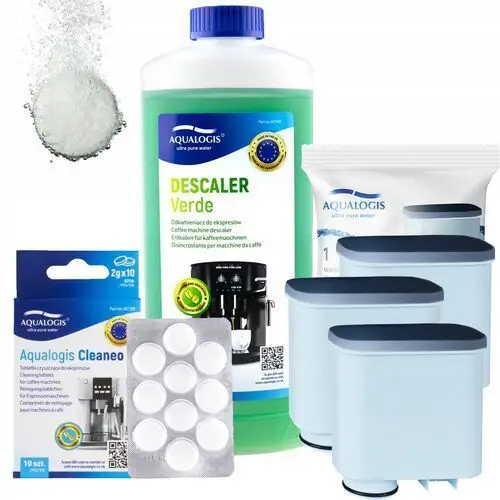 Zestaw do Philips Saeco Odkamieniacz Verde 1l Tabletki 3x Filtr AquaClean