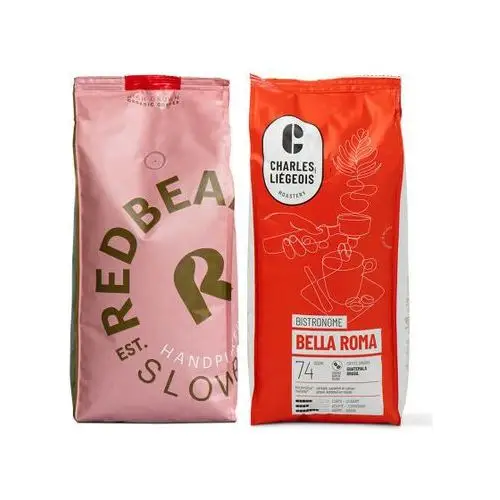 Zestaw kawy ziarnistej Gold Label Organic + Bella Roma